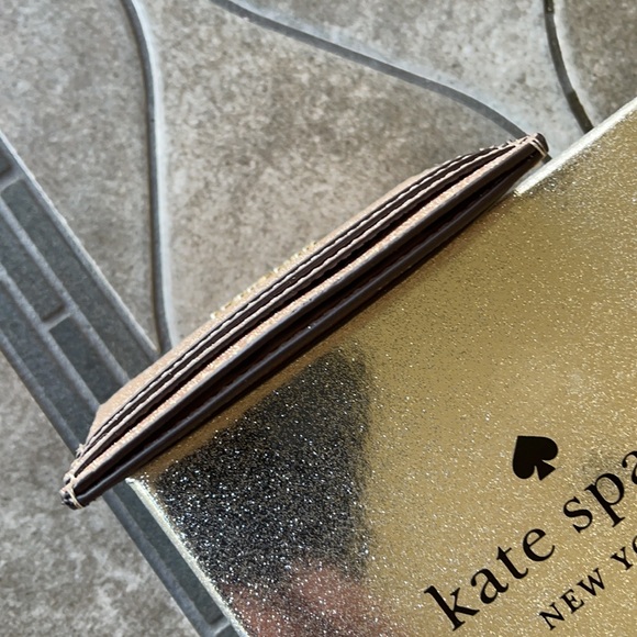 Kate Spade Shimmy Glitter Boxed Small Card Holder - Picture 4 of 16
